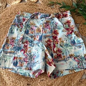 Zara cotton High rise Cotton Printed Short. 12 girls